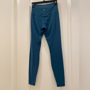 Lululemon turquoise blue align leggings 28”
